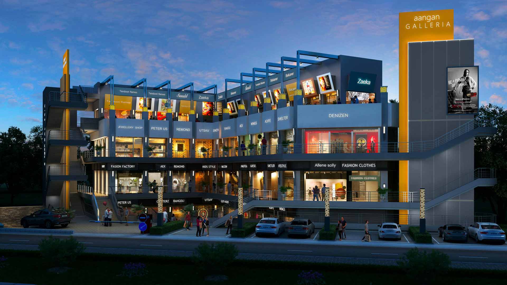 Adani Aangan Galleria, Sector 89A Gurgaon — executed by AMK Infrastructures